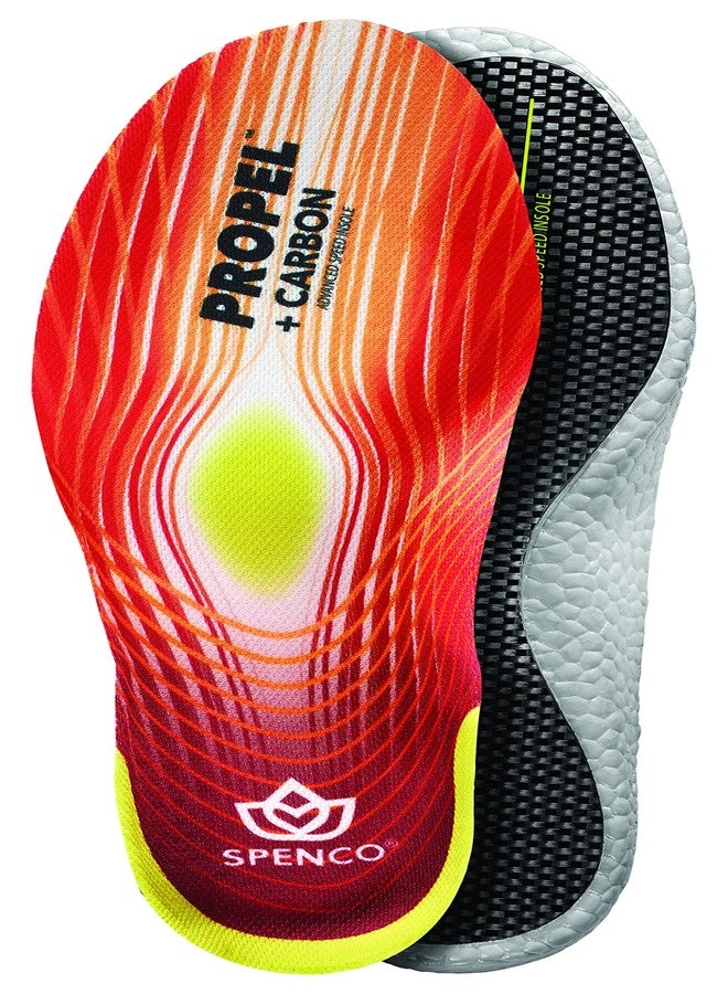 Spenco Propel + Carbon Performance Shoe Insoles for Women and Men, Men's 6-7.5/Women's 7-8.5 Red - Image 1